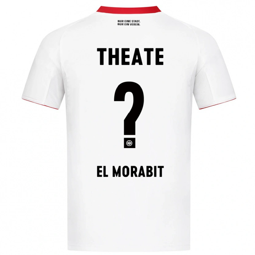 Danxen Men Anas El Morabit #0 White Red Away Jersey 2025/26 T-Shirt