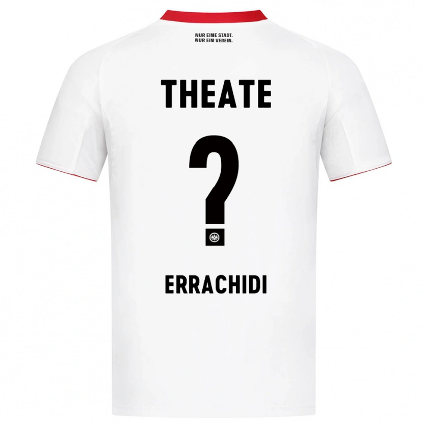 Danxen Men Youness Errachidi #0 White Red Away Jersey 2025/26 T-Shirt