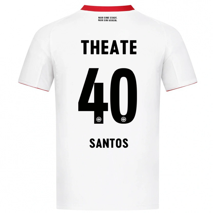 Danxen Men Kauã Santos #40 White Red Away Jersey 2025/26 T-Shirt
