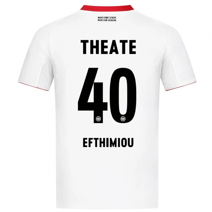 Danxen Men Sissis Efthimiou #40 White Red Away Jersey 2025/26 T-Shirt