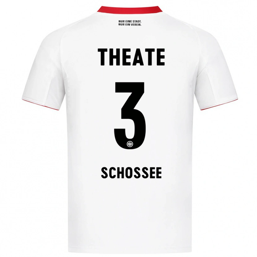 Danxen Men Maurice Schossee #3 White Red Away Jersey 2025/26 T-Shirt