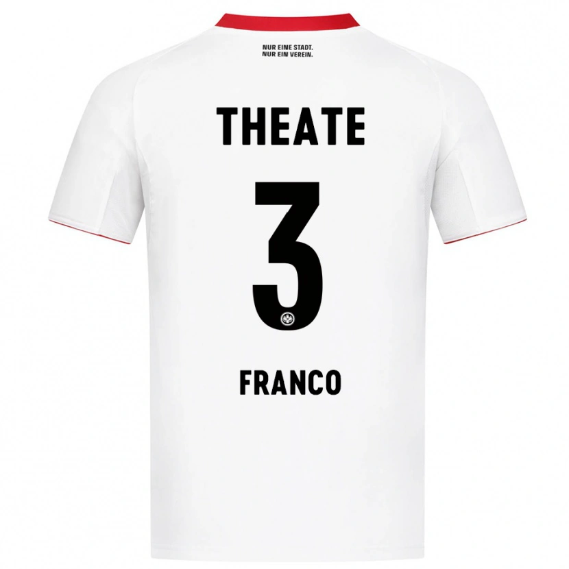 Danxen Men Giuseppe Franco #3 White Red Away Jersey 2025/26 T-Shirt