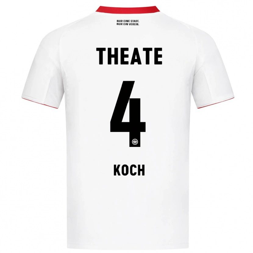 Danxen Men Robin Koch #4 White Red Away Jersey 2025/26 T-Shirt