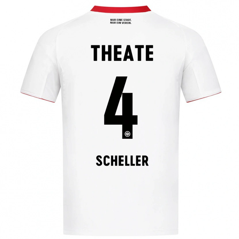 Danxen Men Niklas Scheller #4 White Red Away Jersey 2025/26 T-Shirt