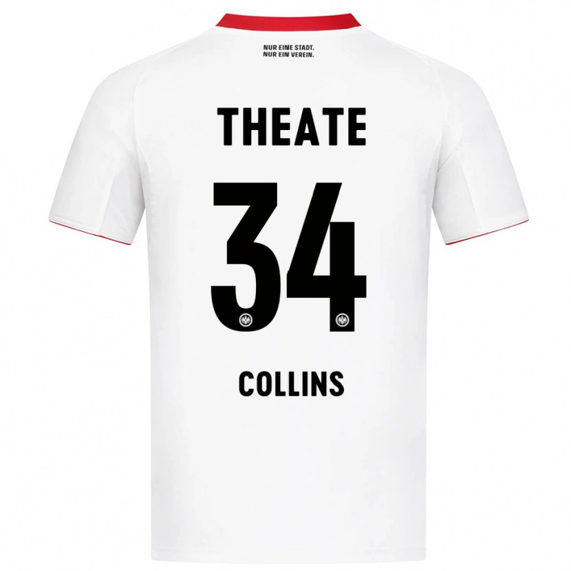 Danxen Men Nnamdi Collins #34 White Red Away Jersey 2025/26 T-Shirt