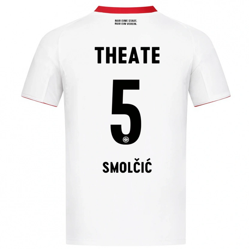 Danxen Men Hrvoje Smolcic #5 White Red Away Jersey 2025/26 T-Shirt