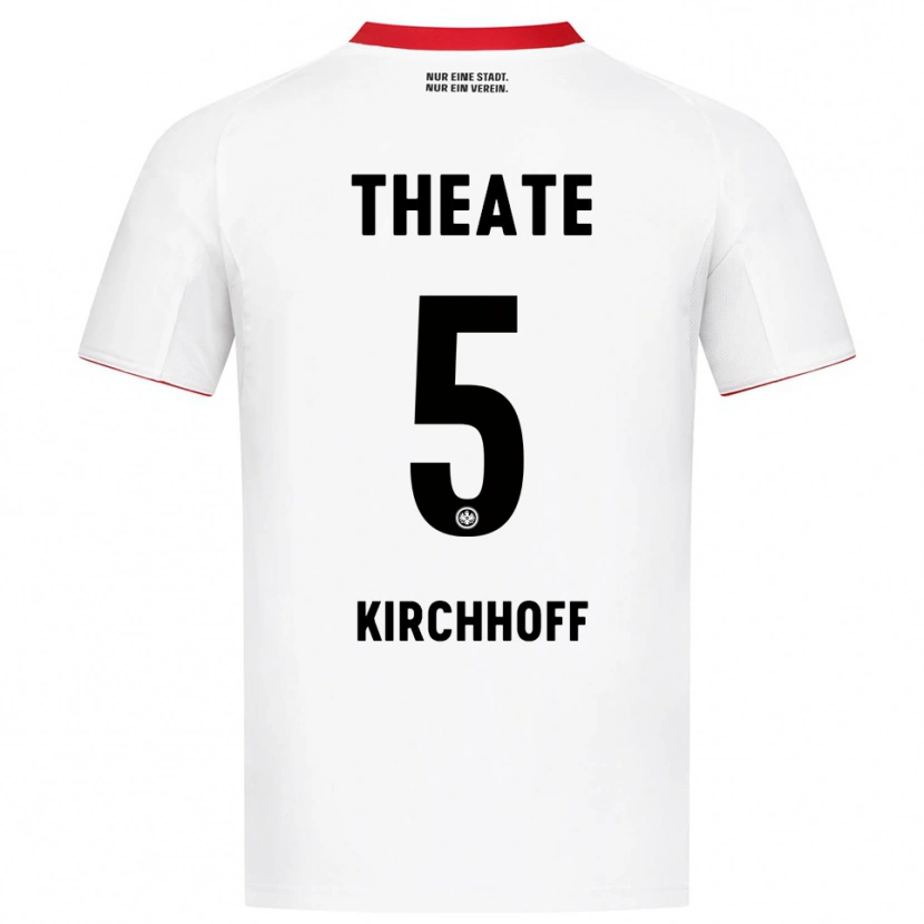 Danxen Men Benjamin Kirchhoff #5 White Red Away Jersey 2025/26 T-Shirt