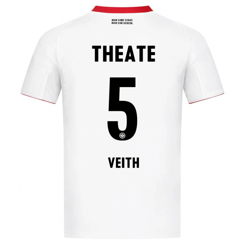 Danxen Men Titus Veith #5 White Red Away Jersey 2025/26 T-Shirt
