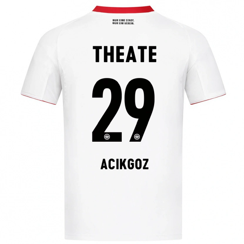 Danxen Men Dilara Acikgoz #29 White Red Away Jersey 2025/26 T-Shirt