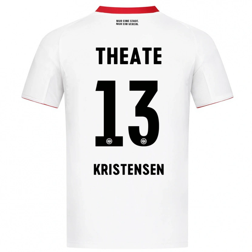 Danxen Men Rasmus Kristensen #13 White Red Away Jersey 2025/26 T-Shirt