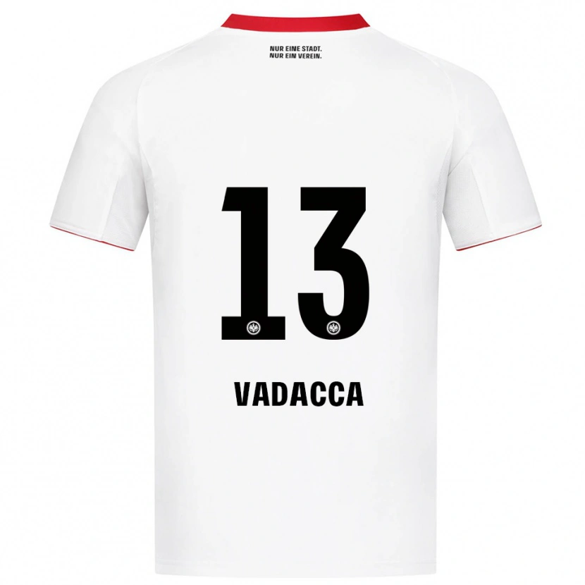 Danxen Men Gianni Vadacca #13 White Red Away Jersey 2025/26 T-Shirt