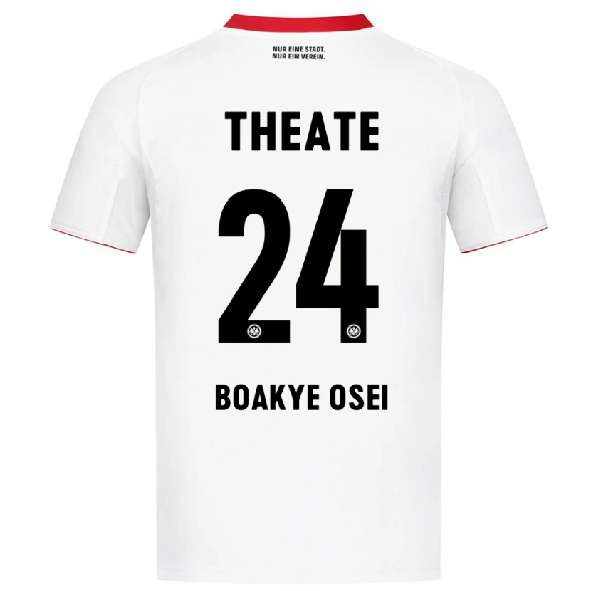 Danxen Men Derek Boakye Osei #24 White Red Away Jersey 2025/26 T-Shirt