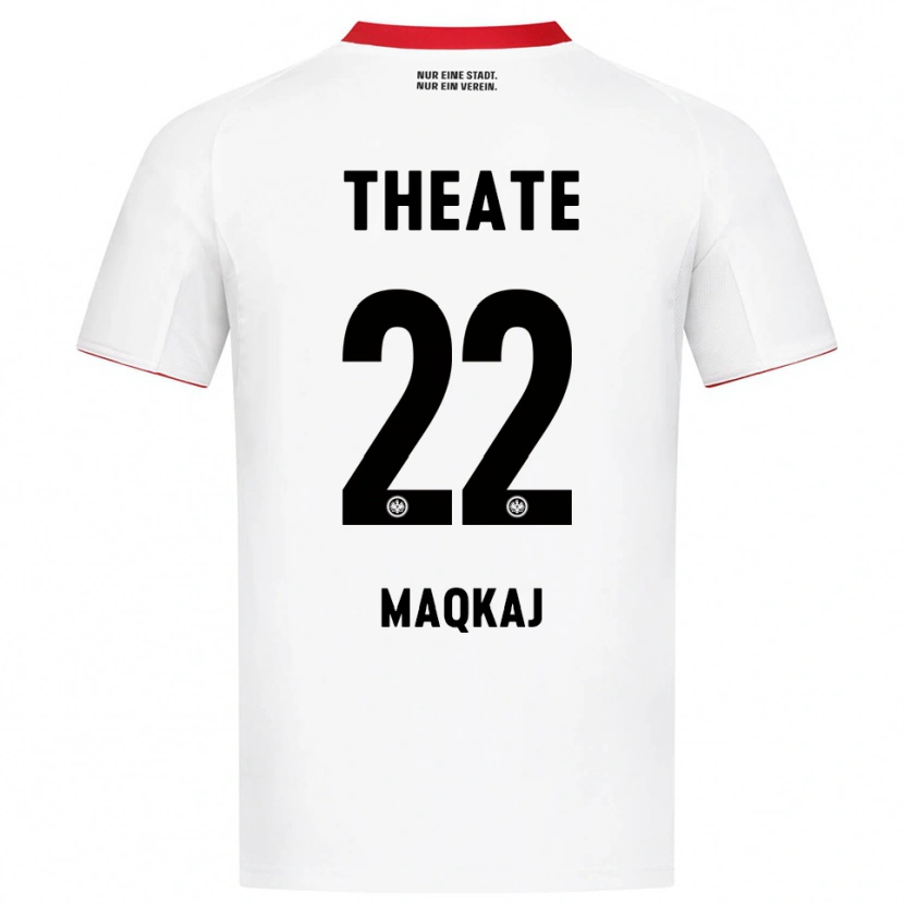 Danxen Men Dritan Maqkaj #22 White Red Away Jersey 2025/26 T-Shirt