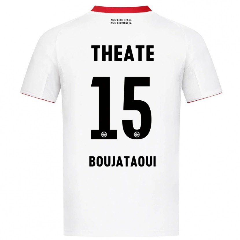 Danxen Men Tarik Boujataoui #15 White Red Away Jersey 2025/26 T-Shirt