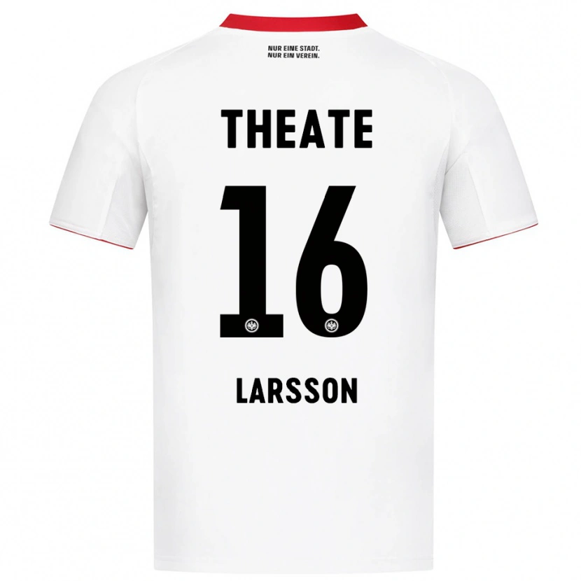 Danxen Men Hugo Larsson #16 White Red Away Jersey 2025/26 T-Shirt
