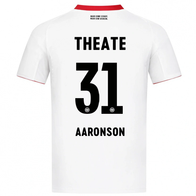 Danxen Men Paxten Aaronson #31 White Red Away Jersey 2025/26 T-Shirt