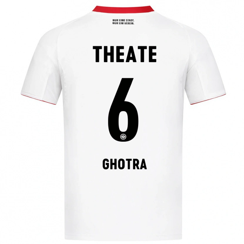 Danxen Men Harpreet Ghotra #6 White Red Away Jersey 2025/26 T-Shirt