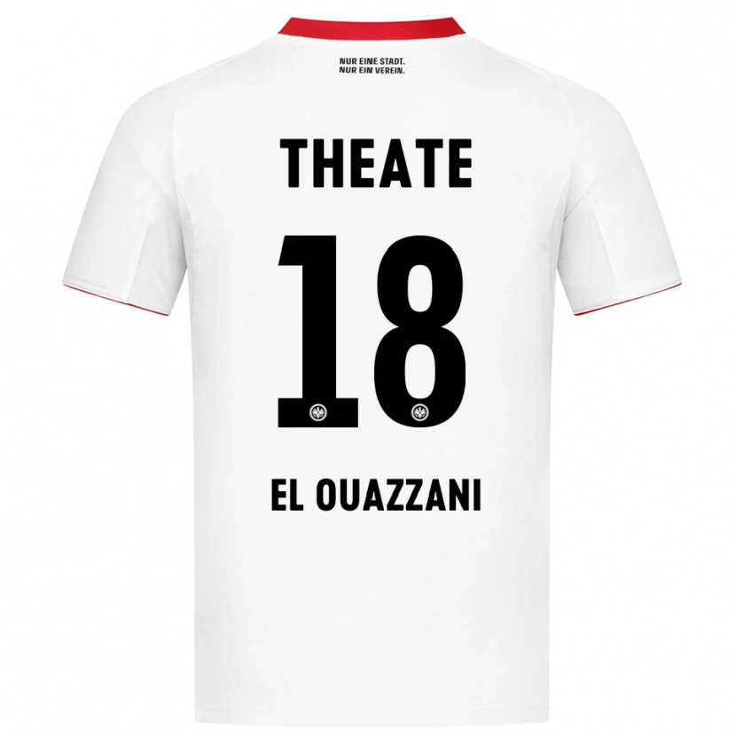 Danxen Men Nadir El Ouazzani #18 White Red Away Jersey 2025/26 T-Shirt