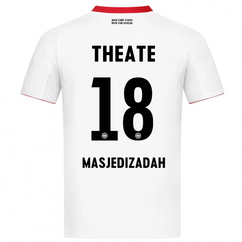 Danxen Men Abolfazl Masjedizadah #18 White Red Away Jersey 2025/26 T-Shirt
