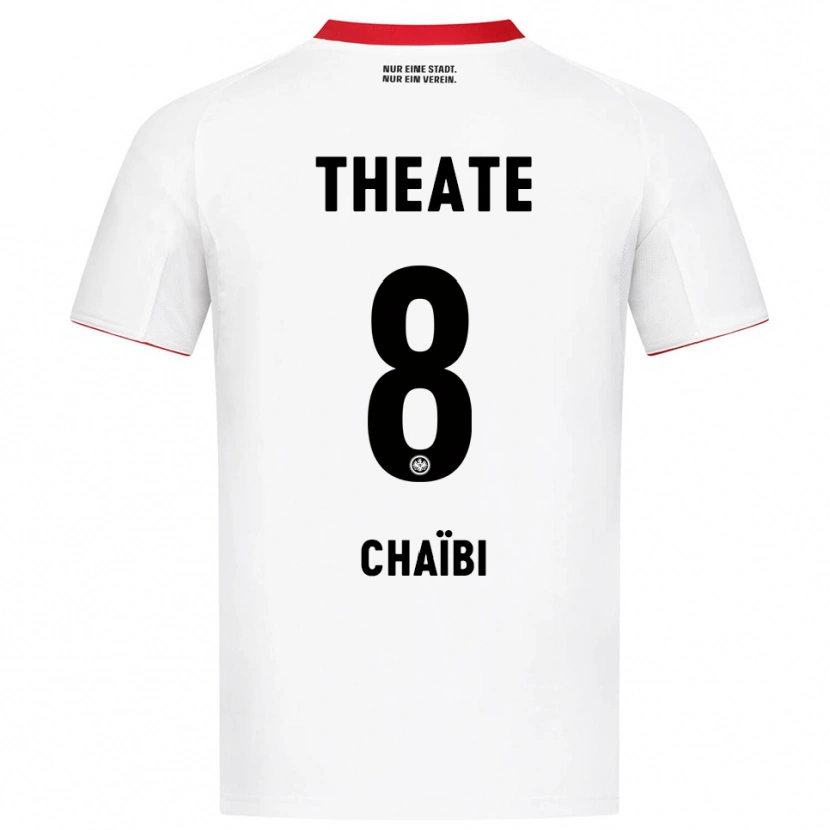 Danxen Men Farès Chaïbi #8 White Red Away Jersey 2025/26 T-Shirt