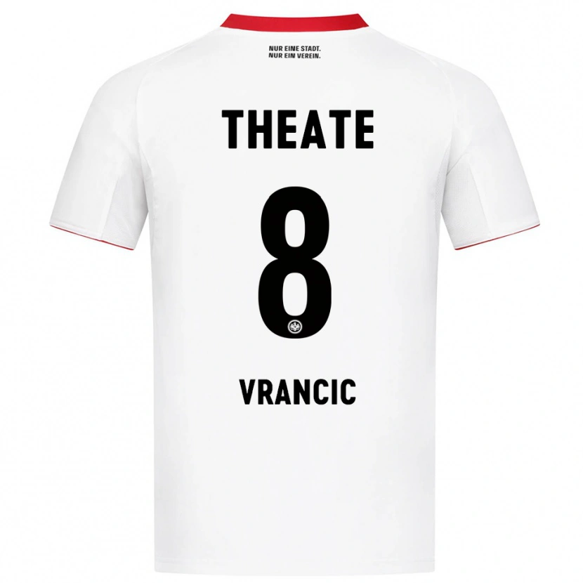 Danxen Men Mario Vrancic #8 White Red Away Jersey 2025/26 T-Shirt