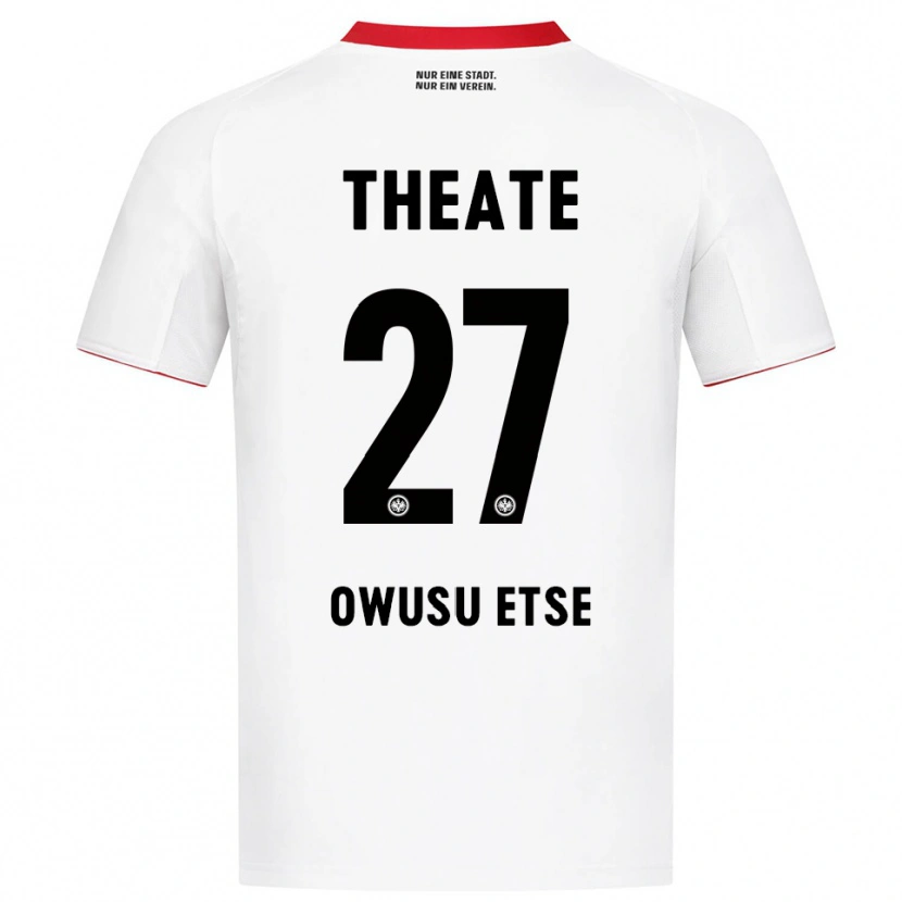 Danxen Men Collin Owusu Etse #27 White Red Away Jersey 2025/26 T-Shirt