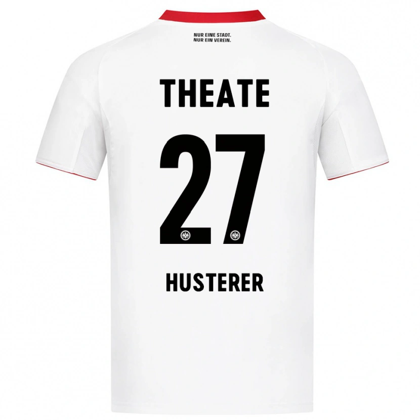 Danxen Men Lean Husterer #27 White Red Away Jersey 2025/26 T-Shirt
