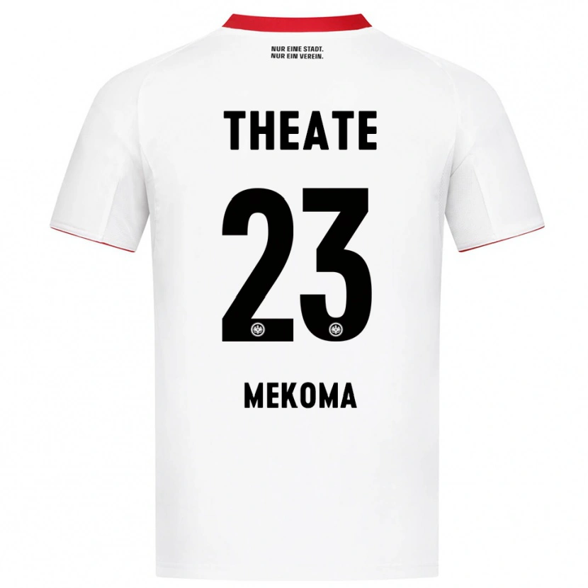 Danxen Men Jamal Mekoma #23 White Red Away Jersey 2025/26 T-Shirt