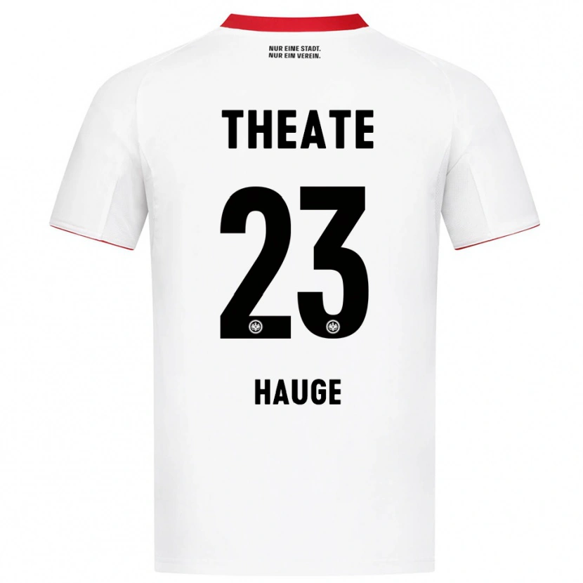 Danxen Men Jens Petter Hauge #23 White Red Away Jersey 2025/26 T-Shirt