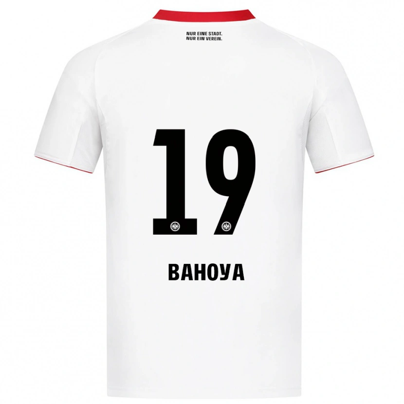 Danxen Men Jean-Mattéo Bahoya #19 White Red Away Jersey 2025/26 T-Shirt