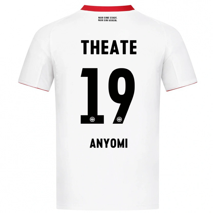 Danxen Men Nicole Anyomi #19 White Red Away Jersey 2025/26 T-Shirt