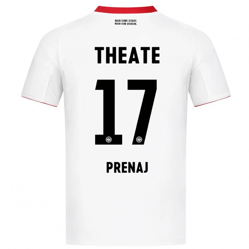 Danxen Men Christian Prenaj #17 White Red Away Jersey 2025/26 T-Shirt