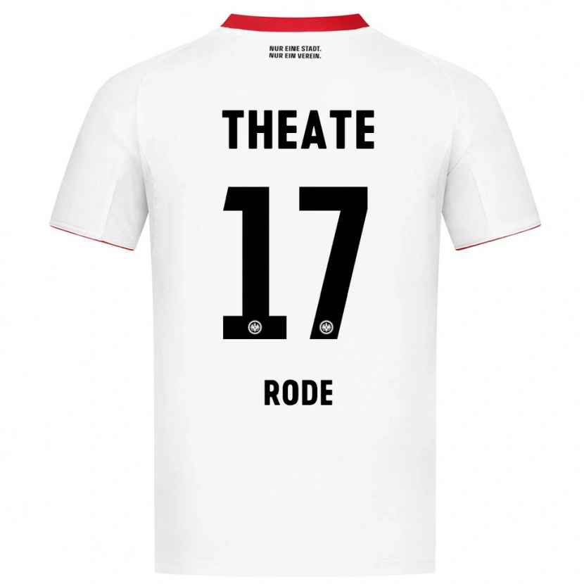 Danxen Men Sebastian Rode #17 White Red Away Jersey 2025/26 T-Shirt