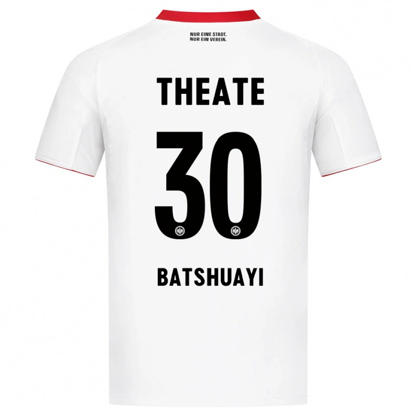 Danxen Men Michy Batshuayi #30 White Red Away Jersey 2025/26 T-Shirt
