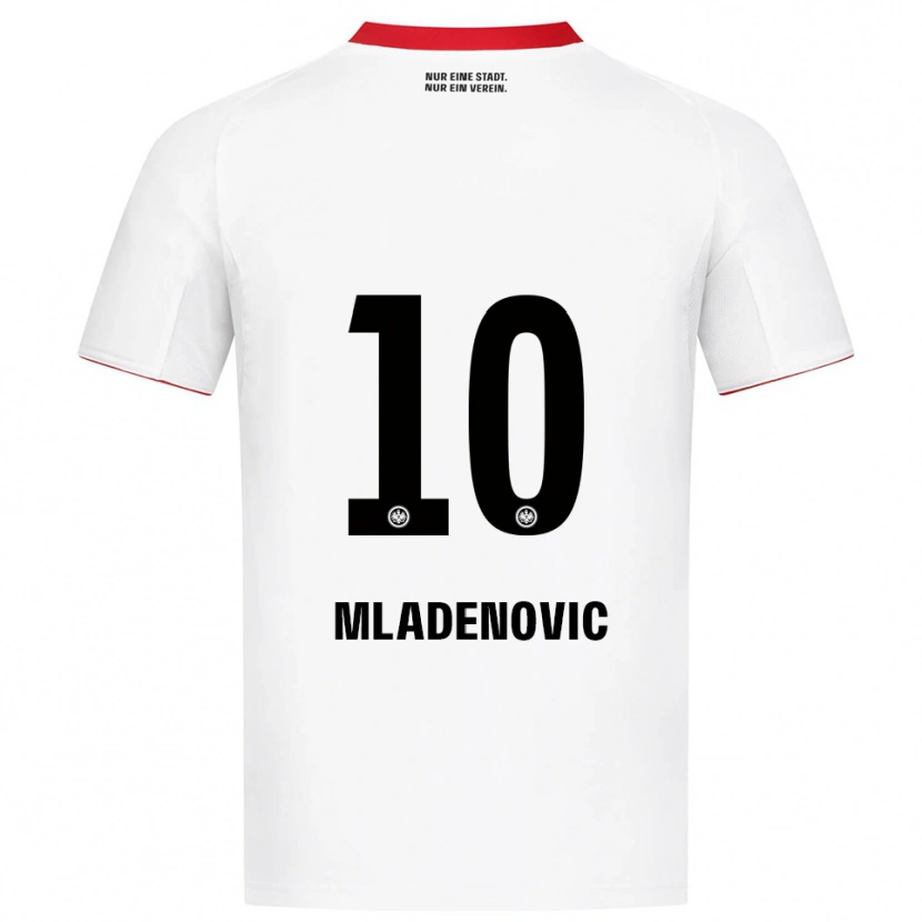Danxen Men Marko Mladenovic #10 White Red Away Jersey 2025/26 T-Shirt