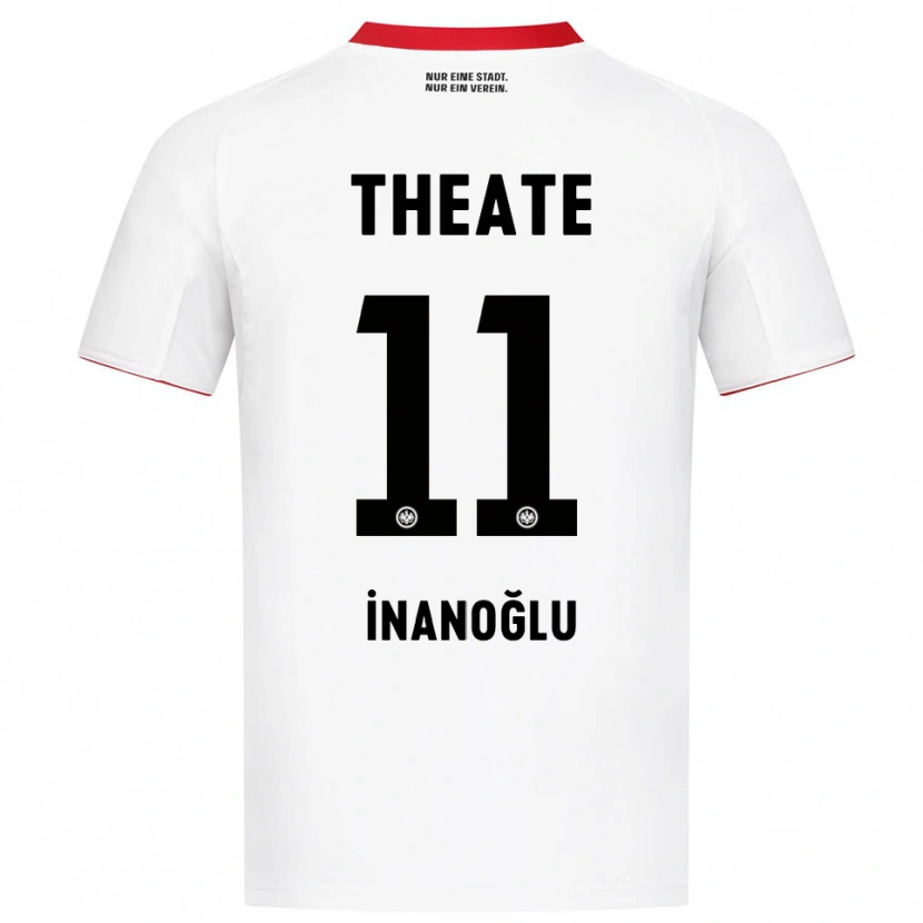 Danxen Men Kaan İnanoğlu #11 White Red Away Jersey 2025/26 T-Shirt