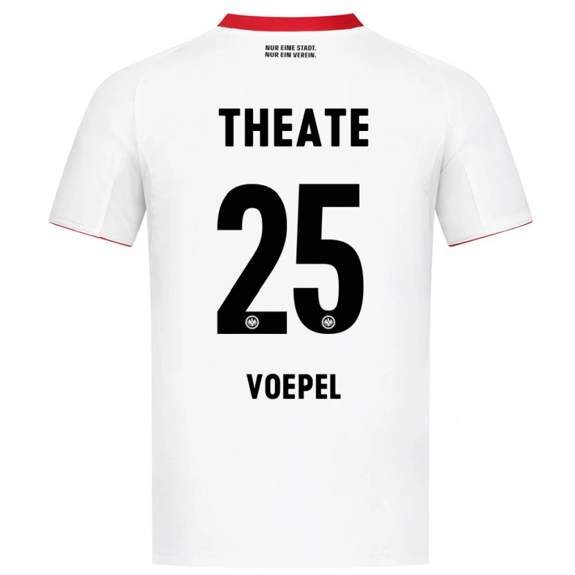 Danxen Men Lukas Voepel #25 White Red Away Jersey 2025/26 T-Shirt