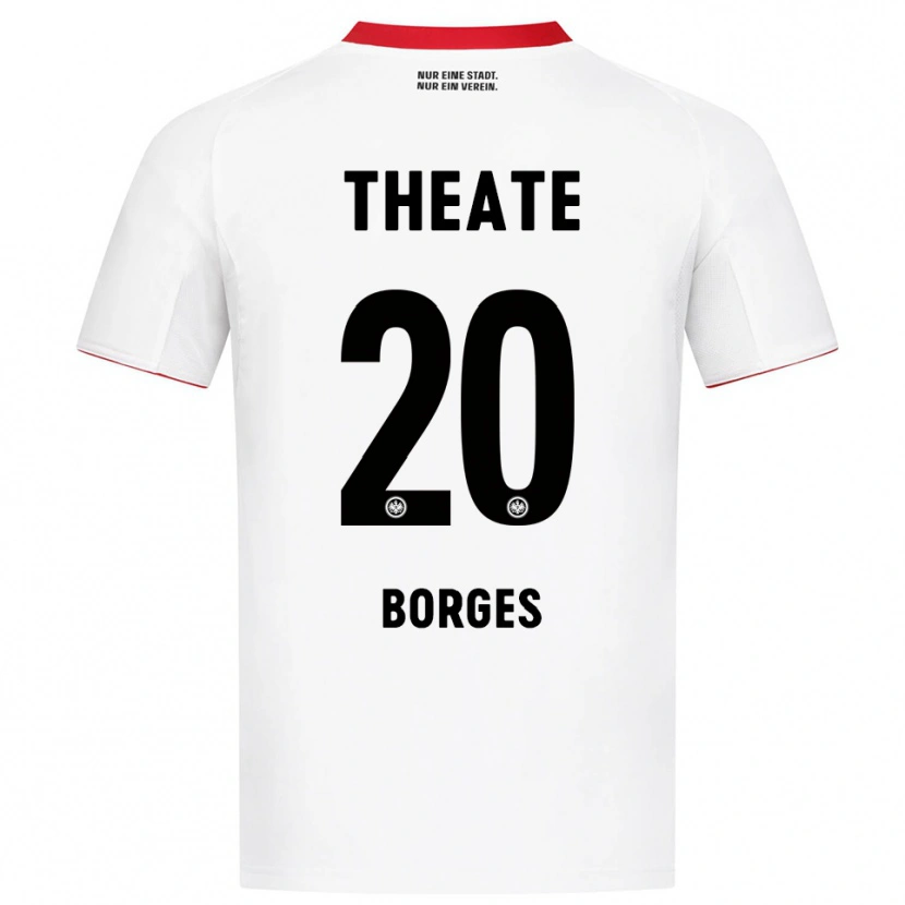 Danxen Men Gustavo Borges #20 White Red Away Jersey 2025/26 T-Shirt