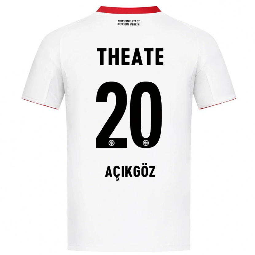 Danxen Men Ilayda Açıkgöz #20 White Red Away Jersey 2025/26 T-Shirt