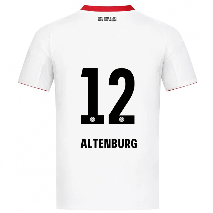 Danxen Men Lina Altenburg #12 White Red Away Jersey 2025/26 T-Shirt