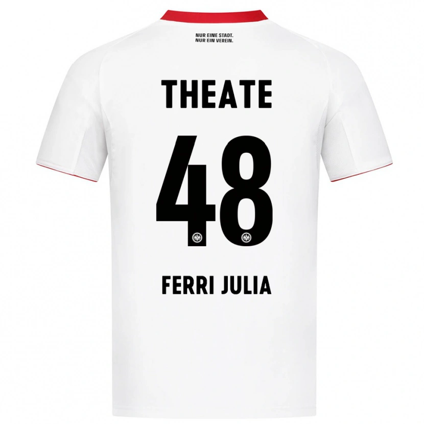 Danxen Men Nacho Ferri #48 White Red Away Jersey 2025/26 T-Shirt