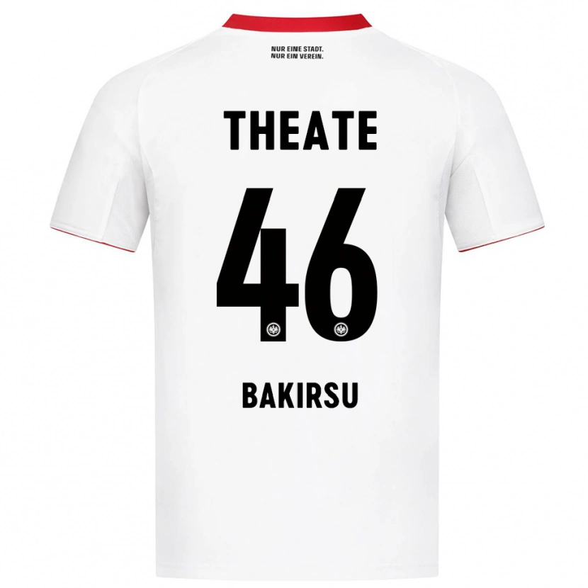 Danxen Men Hüseyin Bakirsu #46 White Red Away Jersey 2025/26 T-Shirt