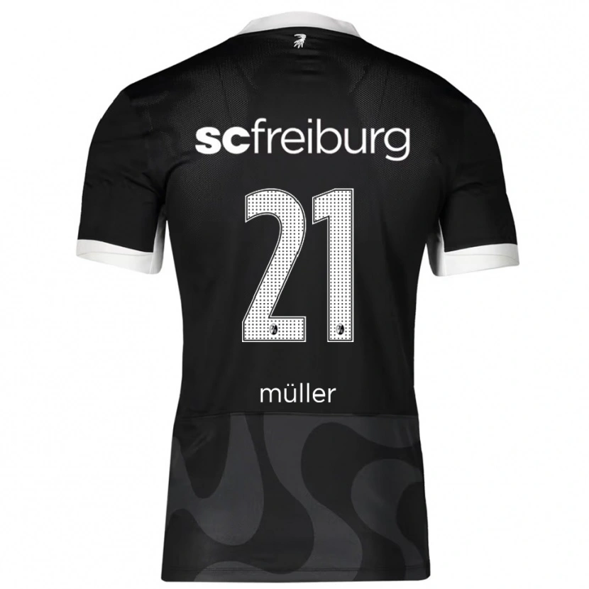 Danxen Men Florian Müller #21 Black White Away Jersey 2025/26 T-Shirt
