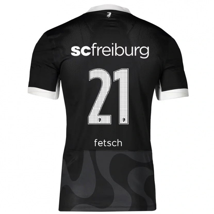 Danxen Men Mathias Fetsch #21 Black White Away Jersey 2025/26 T-Shirt