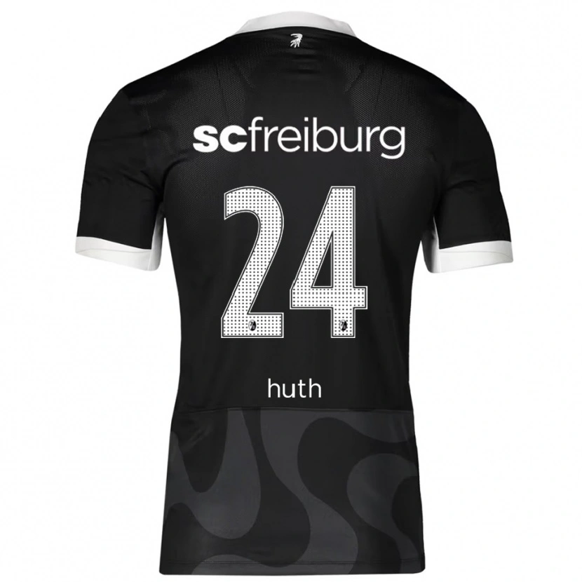 Danxen Men Jannik Huth #24 Black White Away Jersey 2025/26 T-Shirt