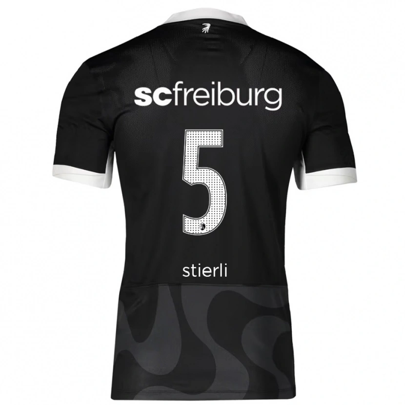 Danxen Men Julia Stierli #5 Black White Away Jersey 2025/26 T-Shirt