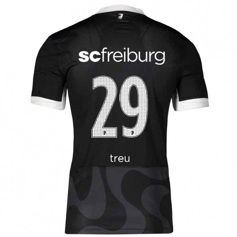 Danxen Men Philipp Treu #29 Black White Away Jersey 2025/26 T-Shirt