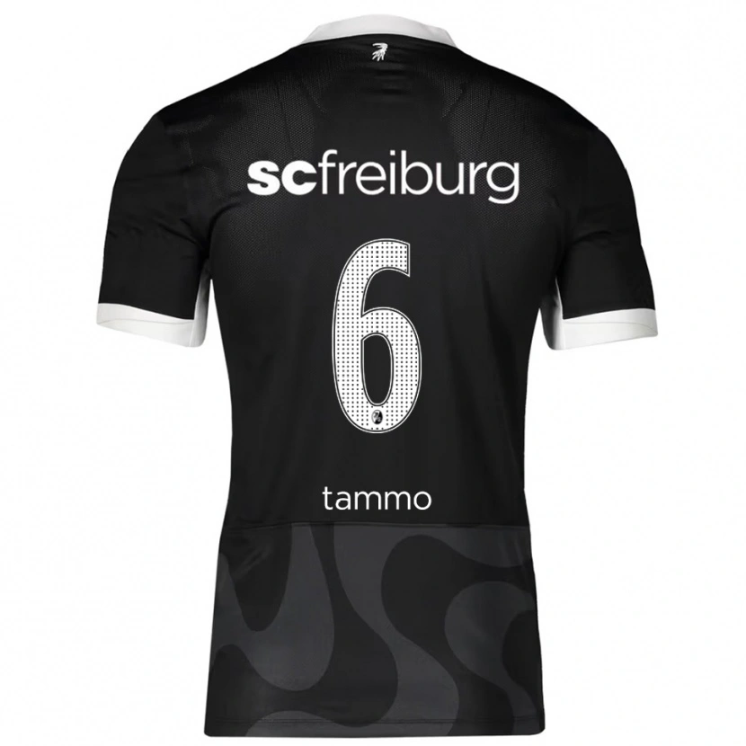 Danxen Men Tammo Schiertz #6 Black White Away Jersey 2025/26 T-Shirt