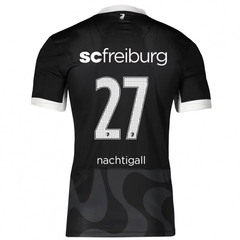 Danxen Men Sophie Nachtigall #27 Black White Away Jersey 2025/26 T-Shirt