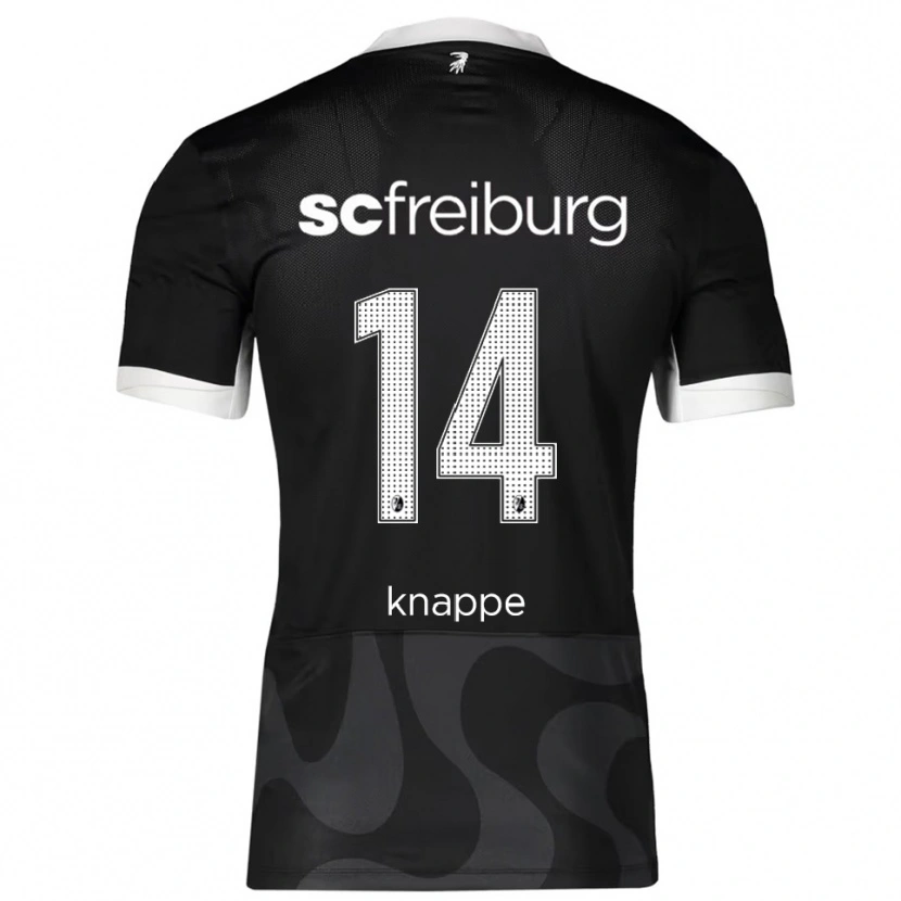 Danxen Men Davino Knappe #14 Black White Away Jersey 2025/26 T-Shirt